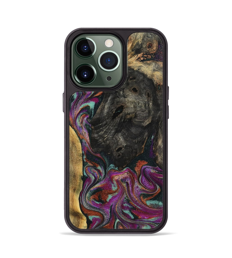 iPhone 13 Pro Wood Phone Case - Ida (Green, 793766)