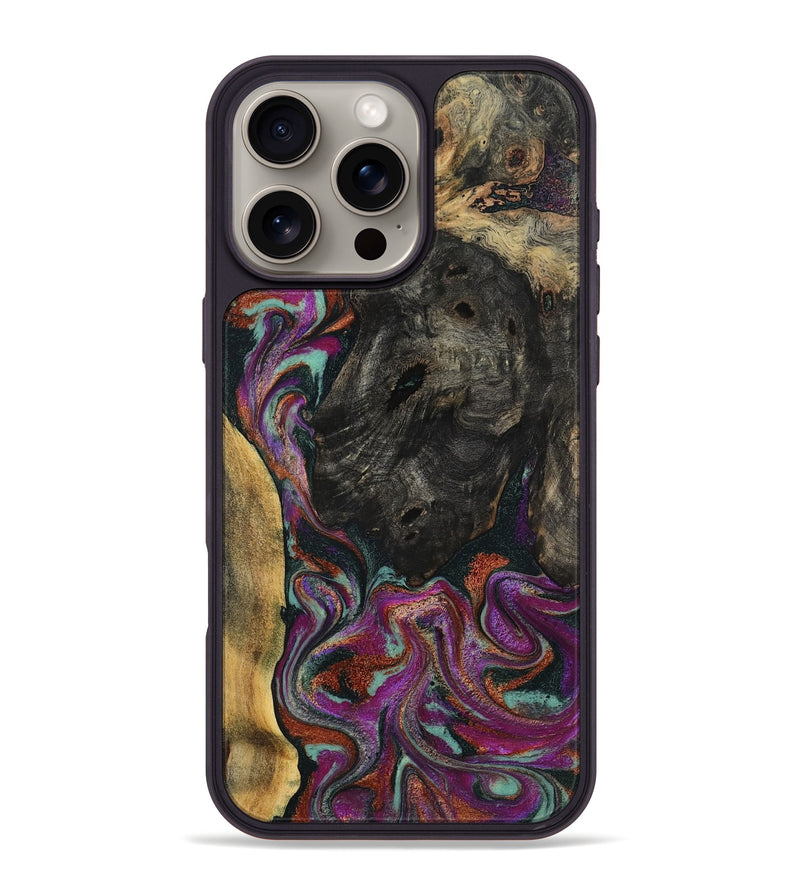 iPhone 16 Pro Max Wood Phone Case - Ida (Green, 793766)