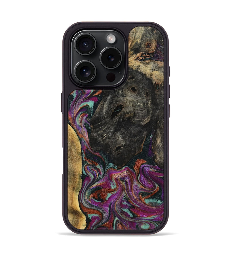 iPhone 16 Pro Wood Phone Case - Ida (Green, 793766)