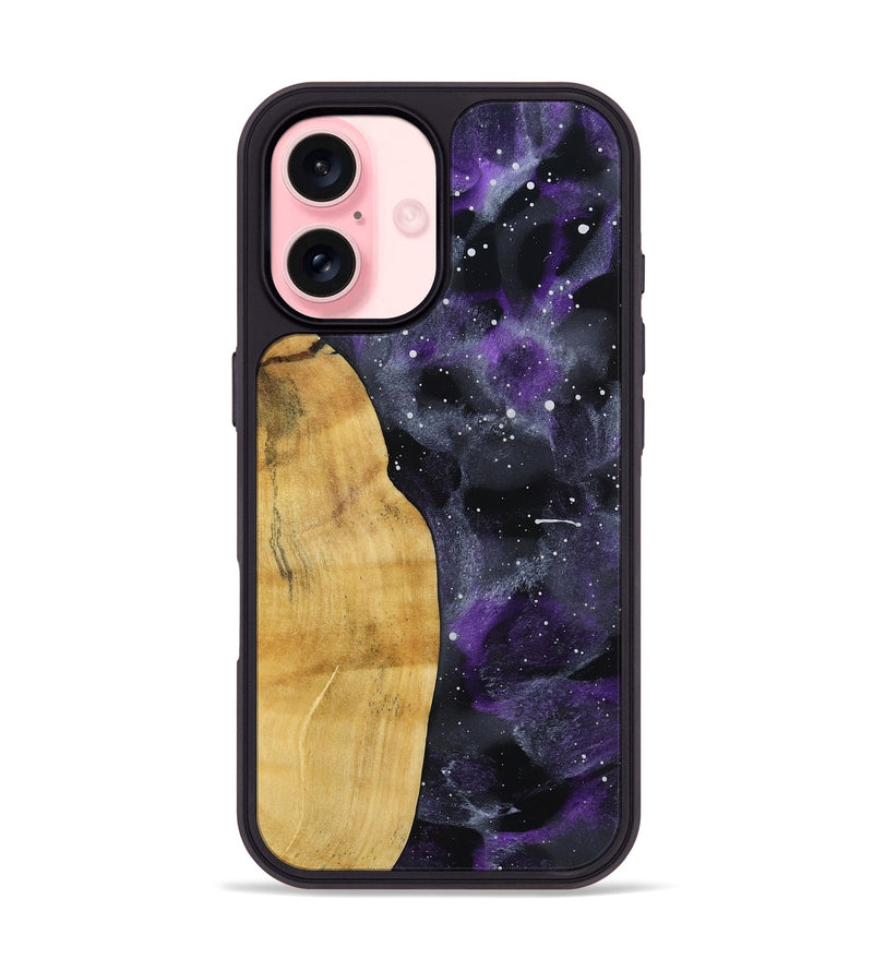 iPhone 16 Wood Phone Case - Isaias (Cosmos, 793829)