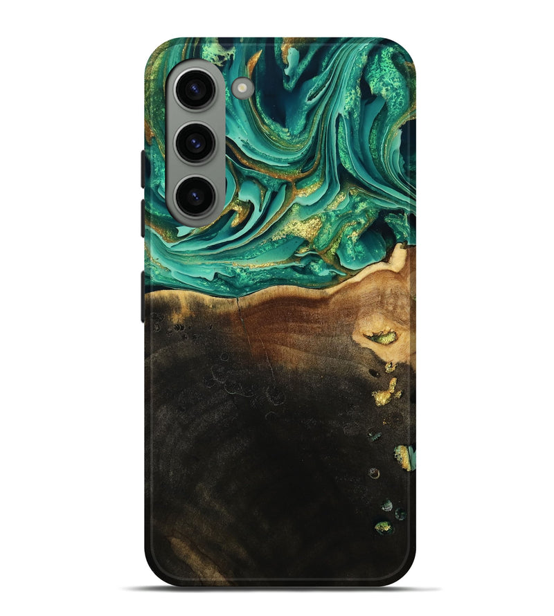 Galaxy S23 Plus Wood Live Edge Phone Case - Ford (Green, 793844)
