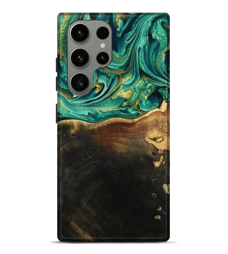 Galaxy S23 Ultra Wood Live Edge Phone Case - Ford (Green, 793844)