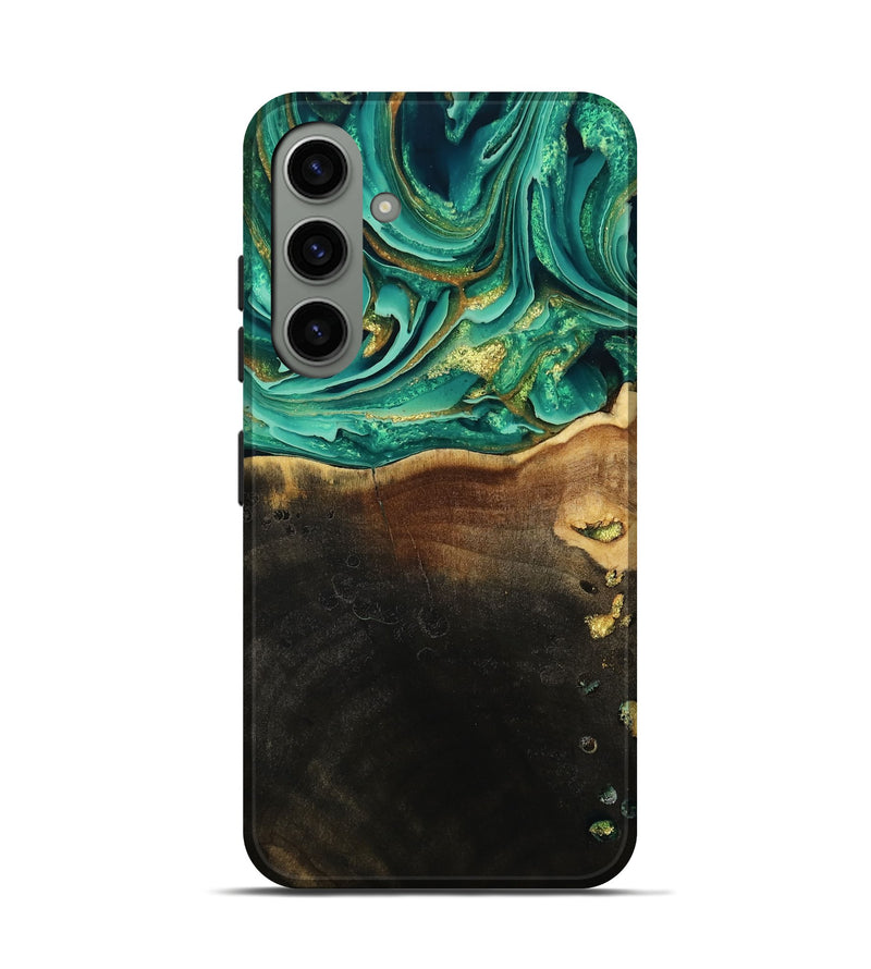 Galaxy S24 Wood Live Edge Phone Case - Ford (Green, 793844)