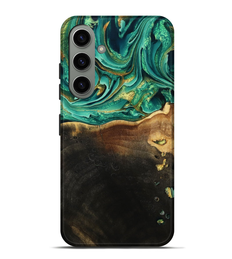 Galaxy S24 Plus Wood Live Edge Phone Case - Ford (Green, 793844)