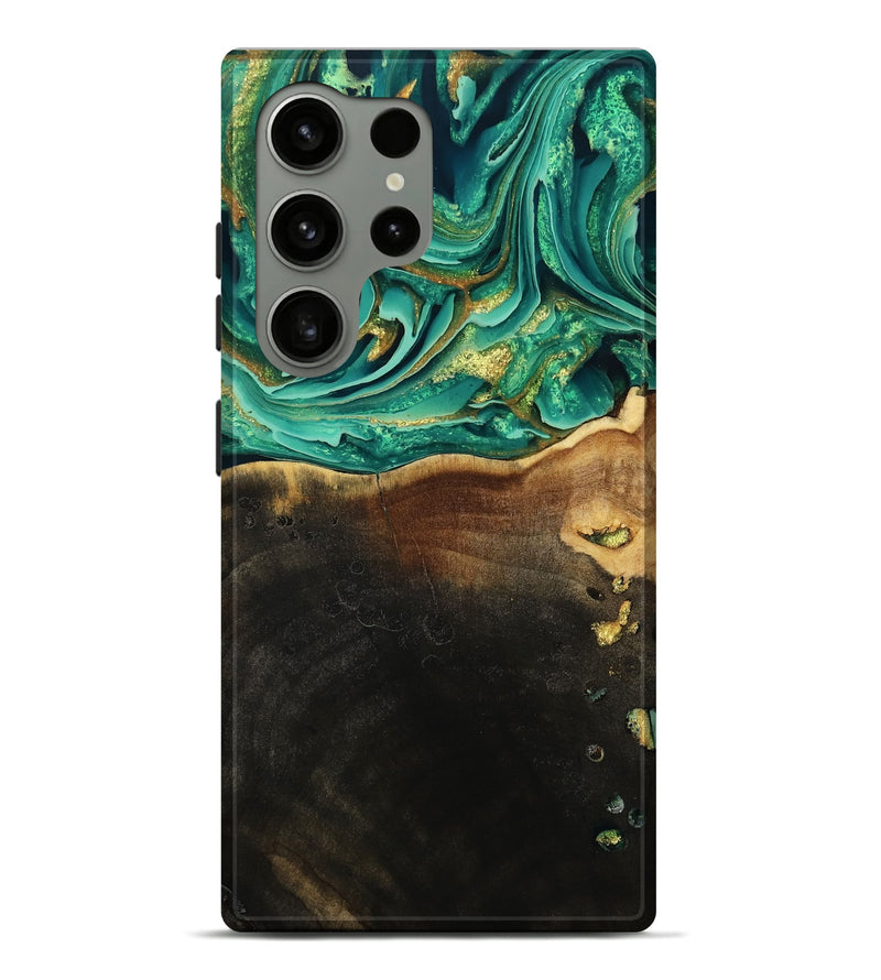 Galaxy S24 Ultra Wood Live Edge Phone Case - Ford (Green, 793844)