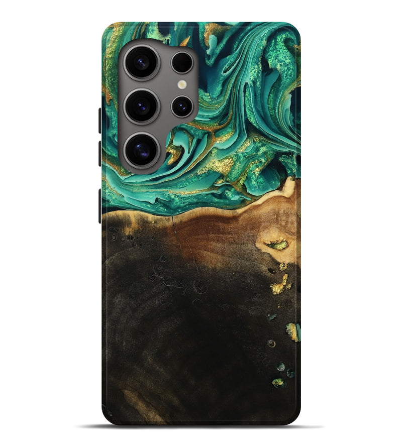Galaxy S25 Ultra Wood Live Edge Phone Case - Ford (Green, 793844)