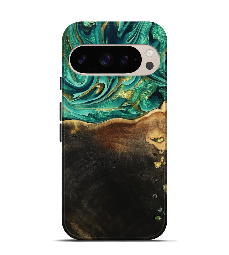 Pixel 10 Wood Live Edge Phone Case - Ford (Green, 793844)