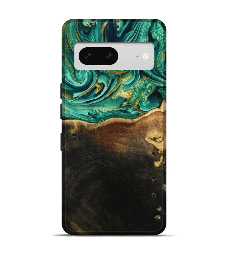 Pixel 7 Wood Live Edge Phone Case - Ford (Green, 793844)