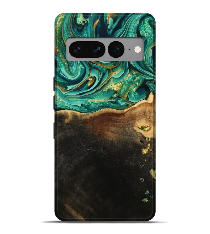 Pixel 7 Pro Wood Live Edge Phone Case - Ford (Green, 793844)