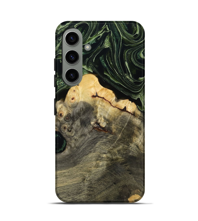 Galaxy S24 Wood Live Edge Phone Case - Tre (Green, 793849)