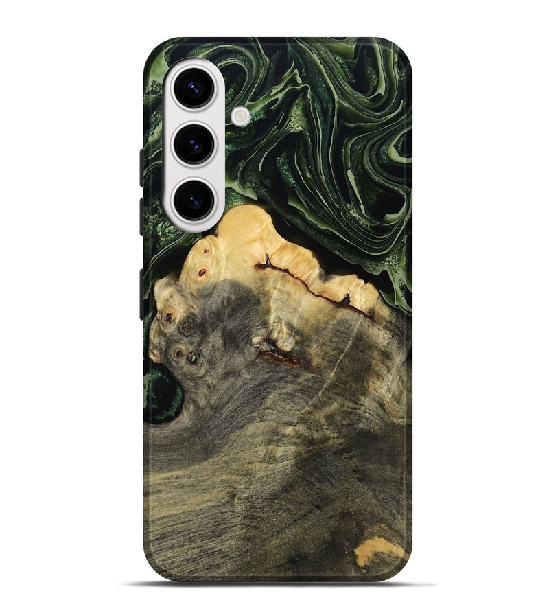 Galaxy S25 Plus Wood Live Edge Phone Case - Tre (Green, 793849)