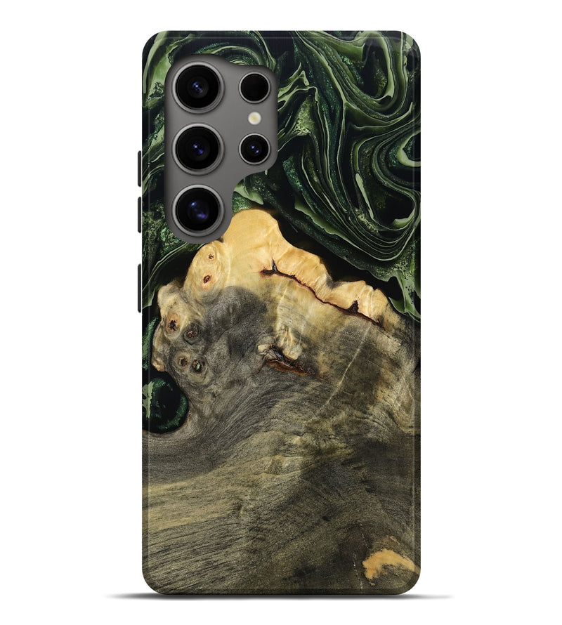 Galaxy S25 Ultra Wood Live Edge Phone Case - Tre (Green, 793849)