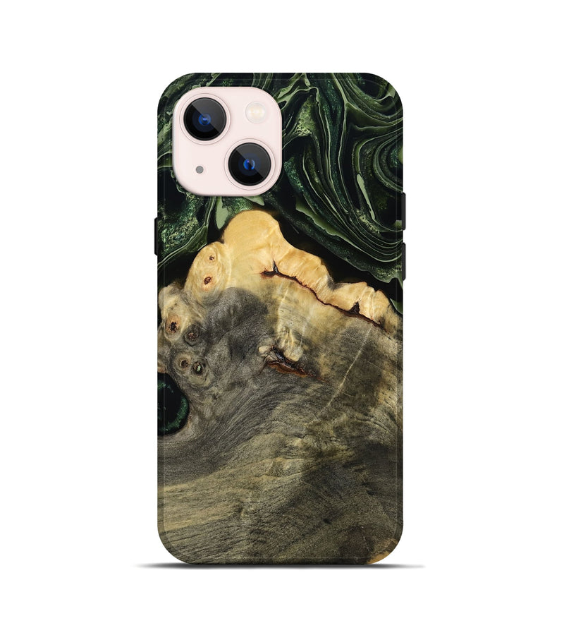 iPhone 13 mini Wood Live Edge Phone Case - Tre (Green, 793849)