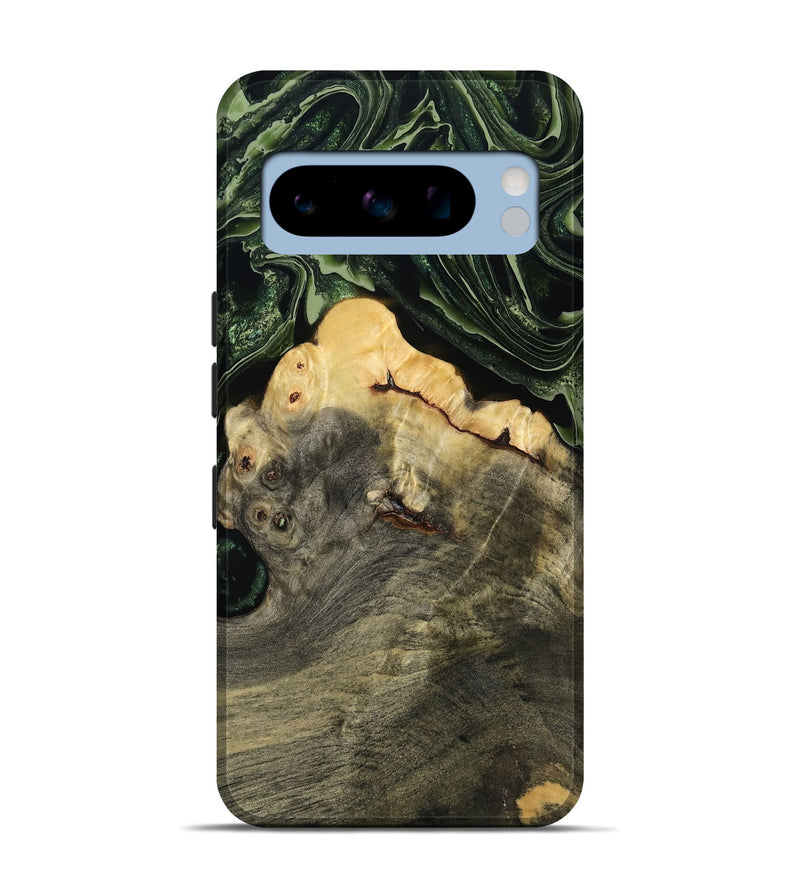 Pixel 8 Pro Wood Live Edge Phone Case - Tre (Green, 793849)