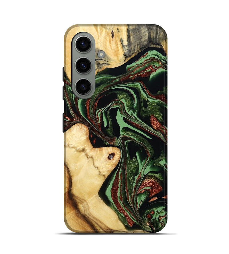 Galaxy S24 Wood Live Edge Phone Case - Rosia (Green, 793856)