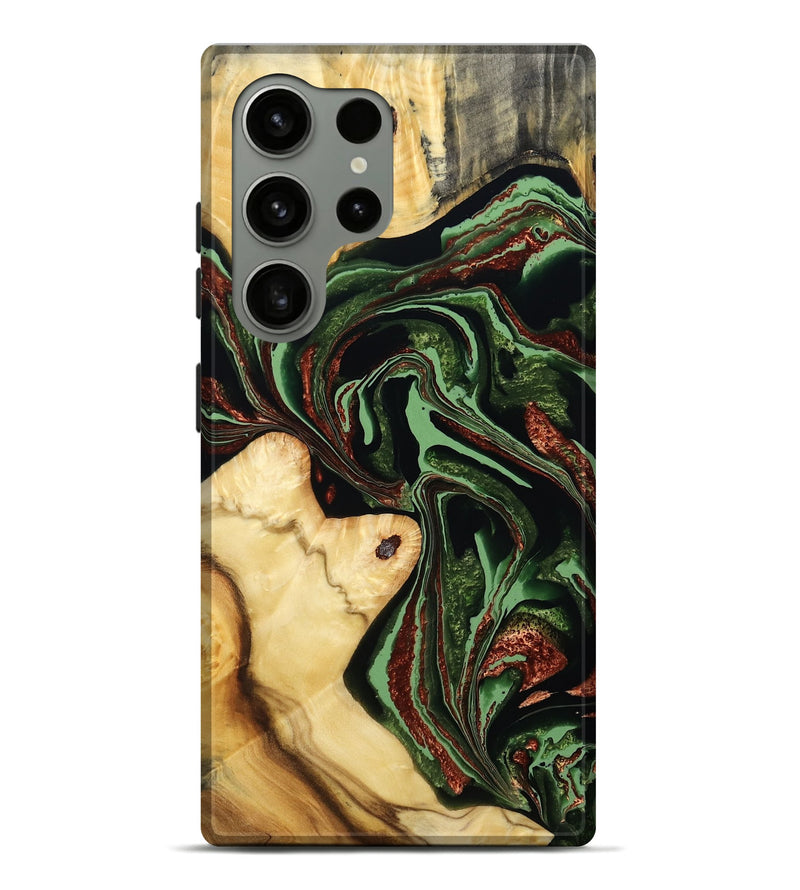Galaxy S24 Ultra Wood Live Edge Phone Case - Rosia (Green, 793856)
