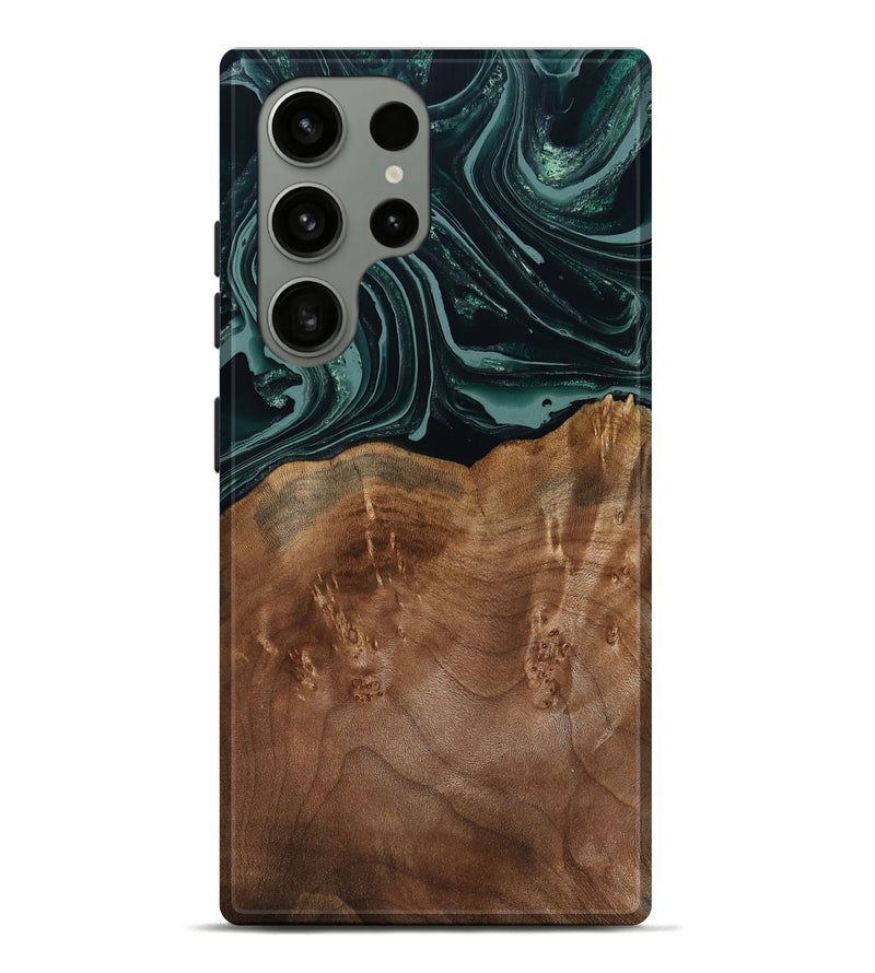 Galaxy S23 Ultra Wood Live Edge Phone Case - Shyla (Green, 793862)