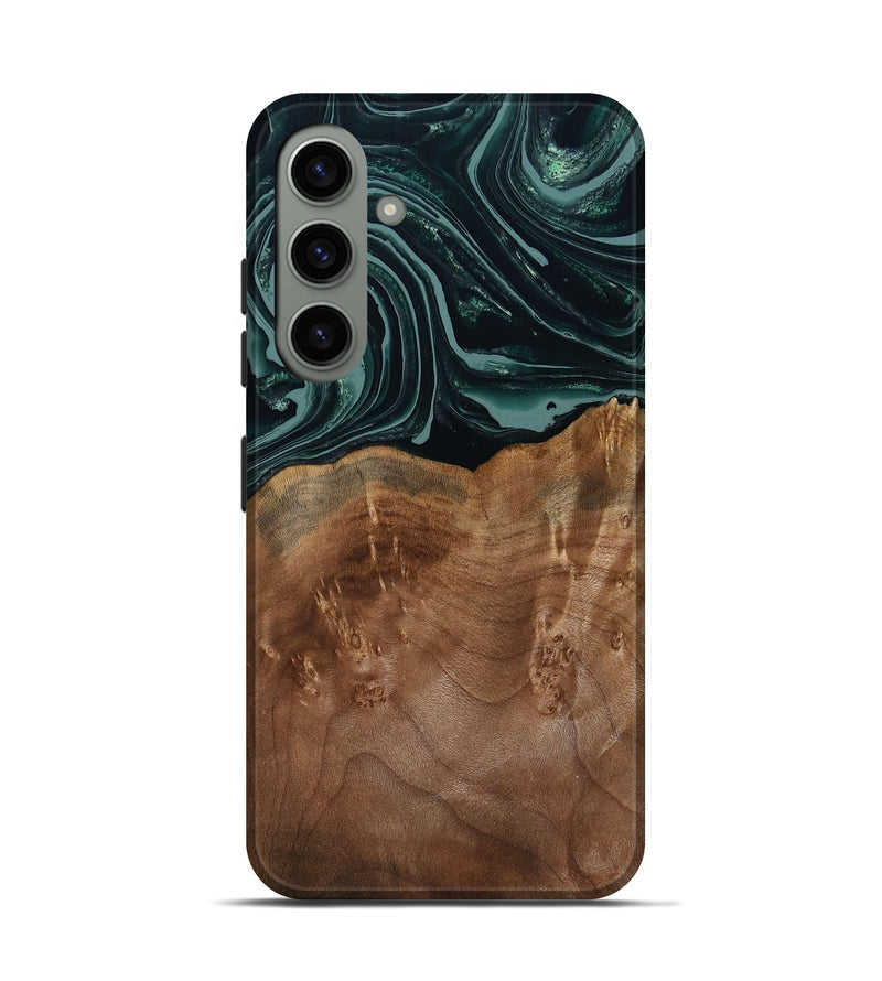 Galaxy S24 Wood Live Edge Phone Case - Shyla (Green, 793862)