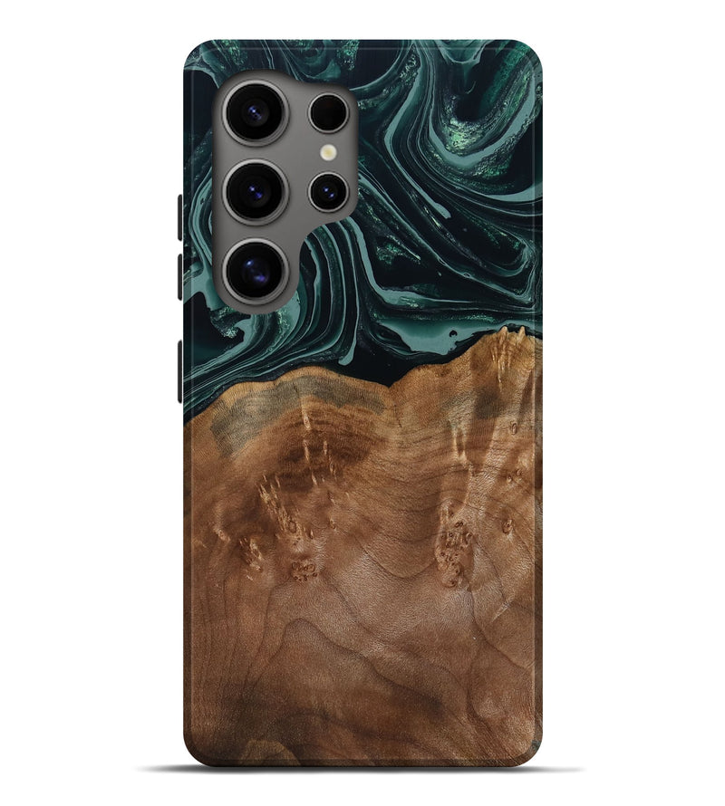 Galaxy S25 Ultra Wood Live Edge Phone Case - Shyla (Green, 793862)