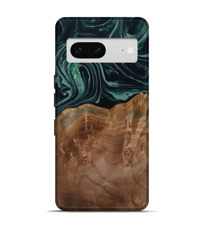 Pixel 7 Wood Live Edge Phone Case - Shyla (Green, 793862)