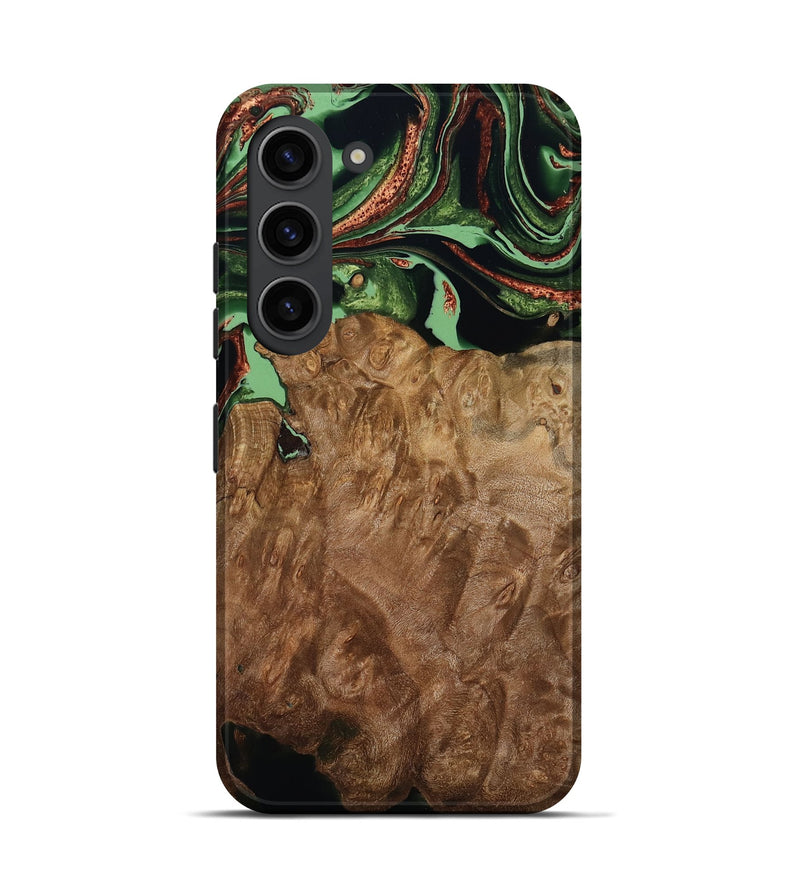 Galaxy S23 Wood Live Edge Phone Case - Lotta (Green, 793869)
