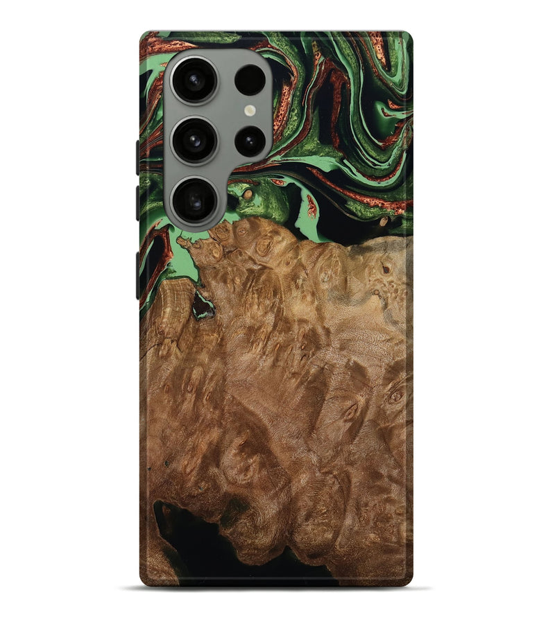 Galaxy S23 Ultra Wood Live Edge Phone Case - Lotta (Green, 793869)