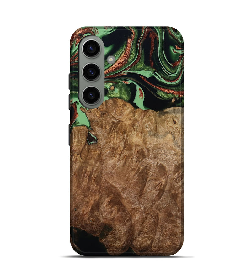 Galaxy S24 Wood Live Edge Phone Case - Lotta (Green, 793869)