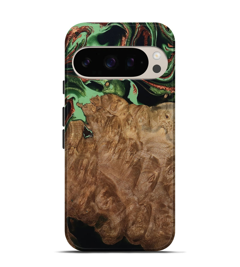 Pixel 10 Wood Live Edge Phone Case - Lotta (Green, 793869)