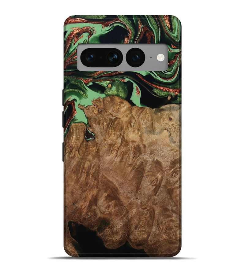 Pixel 7 Pro Wood Live Edge Phone Case - Lotta (Green, 793869)