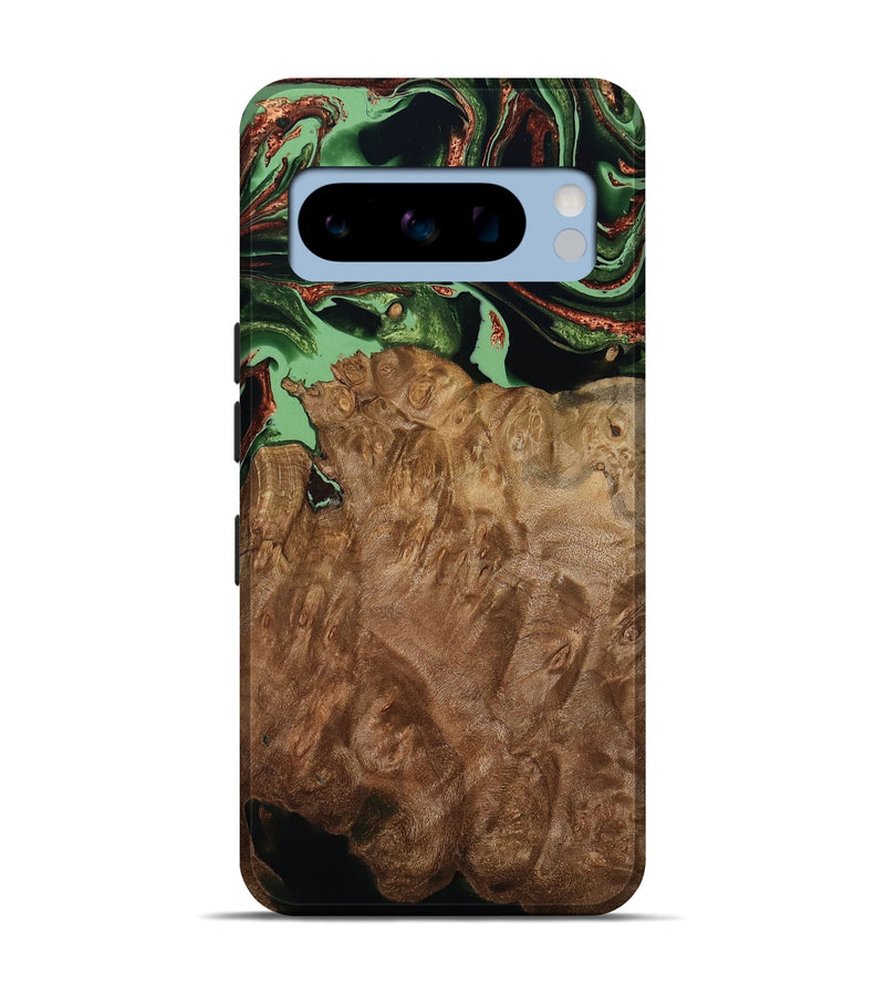 Pixel 8 Pro Wood Live Edge Phone Case - Lotta (Green, 793869)