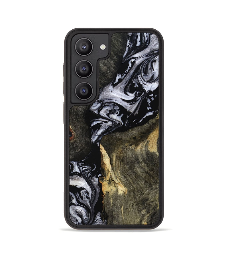 Galaxy S23 Wood Phone Case - Vernon (Black & White, 793874)
