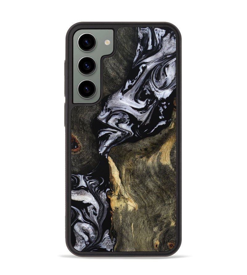 Galaxy S23 Plus Wood Phone Case - Vernon (Black & White, 793874)