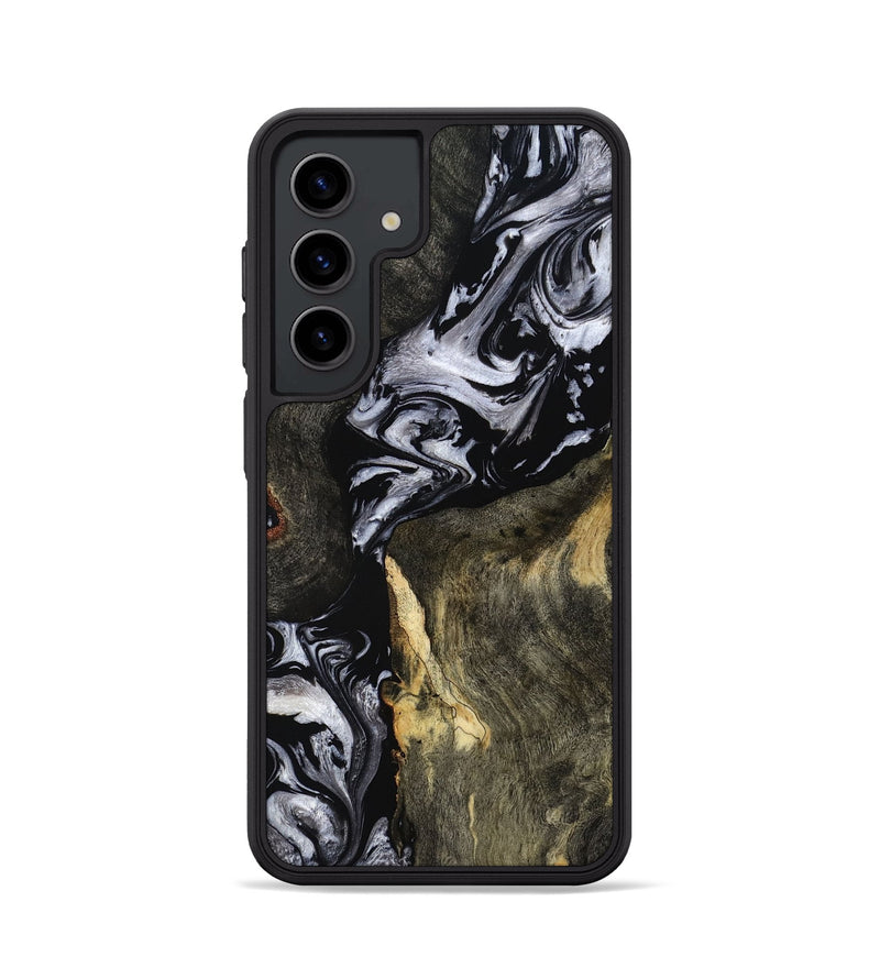 Galaxy S24 Wood Phone Case - Vernon (Black & White, 793874)