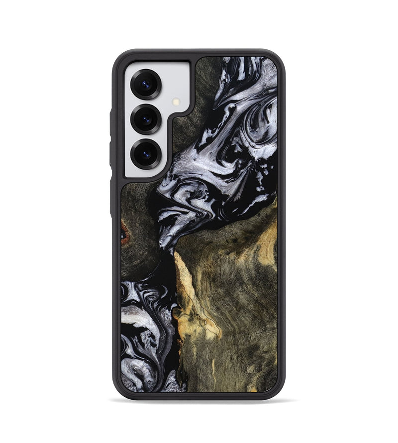 Galaxy S25 Wood Phone Case - Vernon (Black & White, 793874)