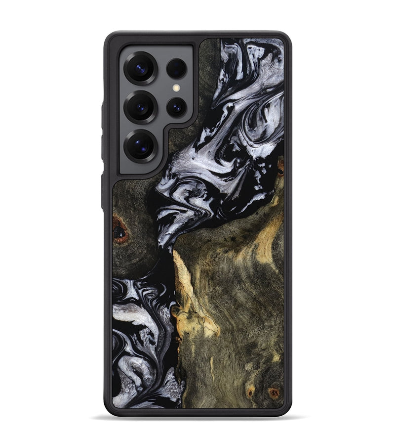 Galaxy S25 Ultra Wood Phone Case - Vernon (Black & White, 793874)