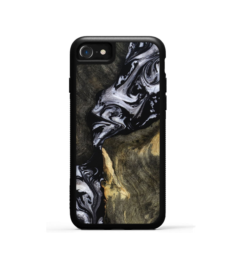 iPhone SE Wood Phone Case - Vernon (Black & White, 793874)