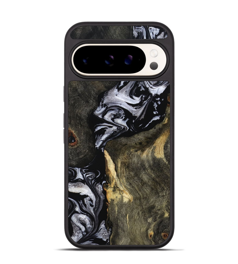 Pixel 9 Pro Wood Phone Case - Vernon (Black & White, 793874)
