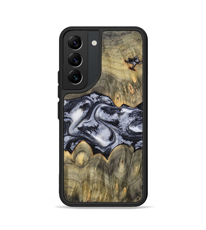 Galaxy S22 Wood Phone Case - Maurine (Black & White, 793876)