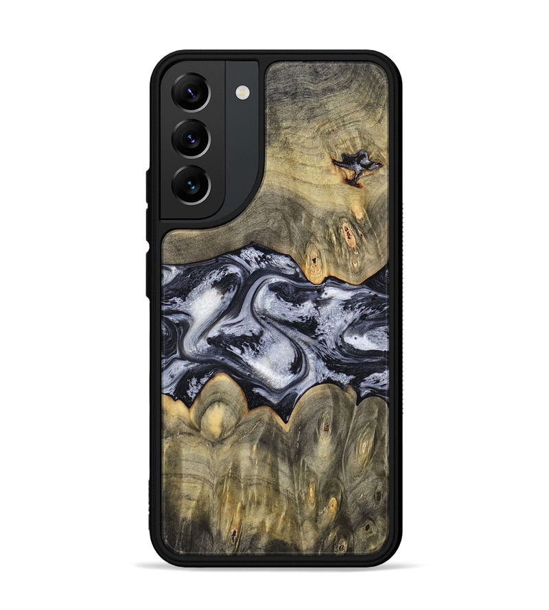 Galaxy S22 Plus Wood Phone Case - Maurine (Black & White, 793876)