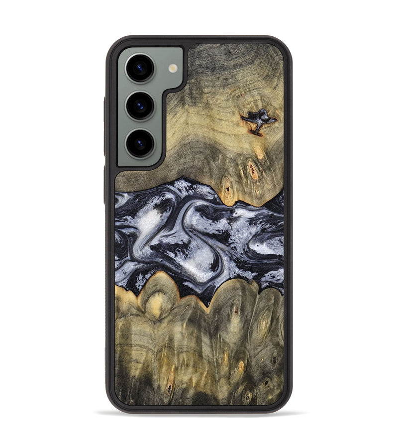 Galaxy S23 Plus Wood Phone Case - Maurine (Black & White, 793876)