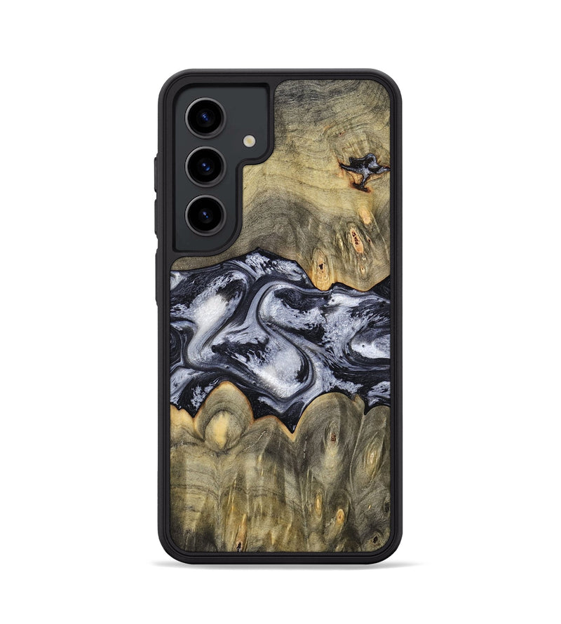 Galaxy S24 Wood Phone Case - Maurine (Black & White, 793876)