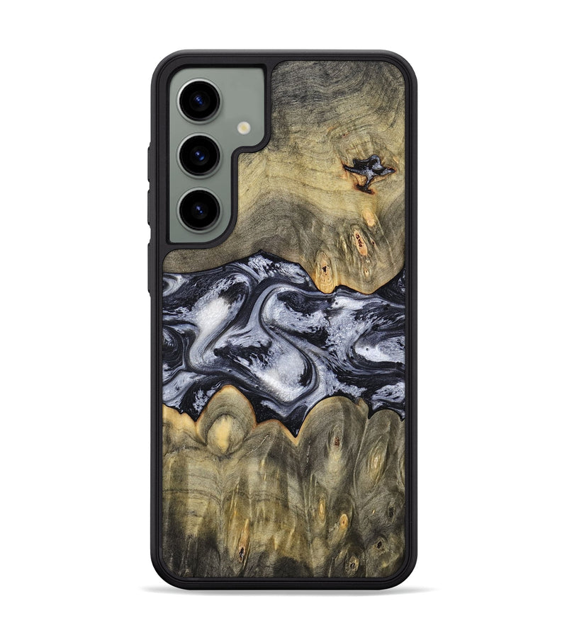 Galaxy S24 Plus Wood Phone Case - Maurine (Black & White, 793876)