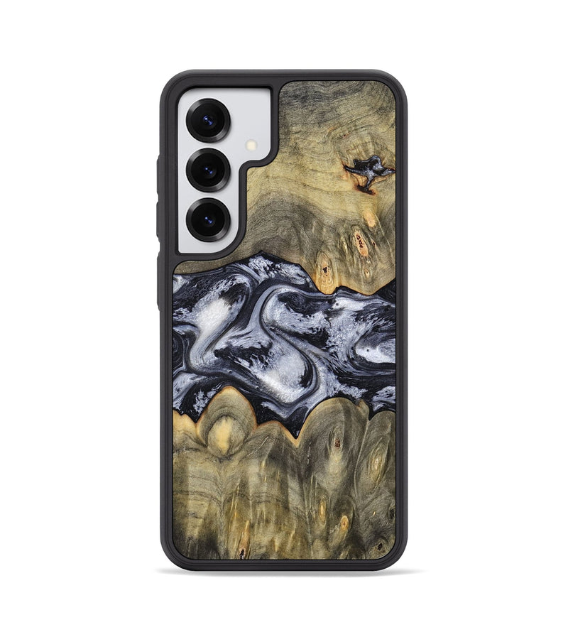 Galaxy S25 Wood Phone Case - Maurine (Black & White, 793876)