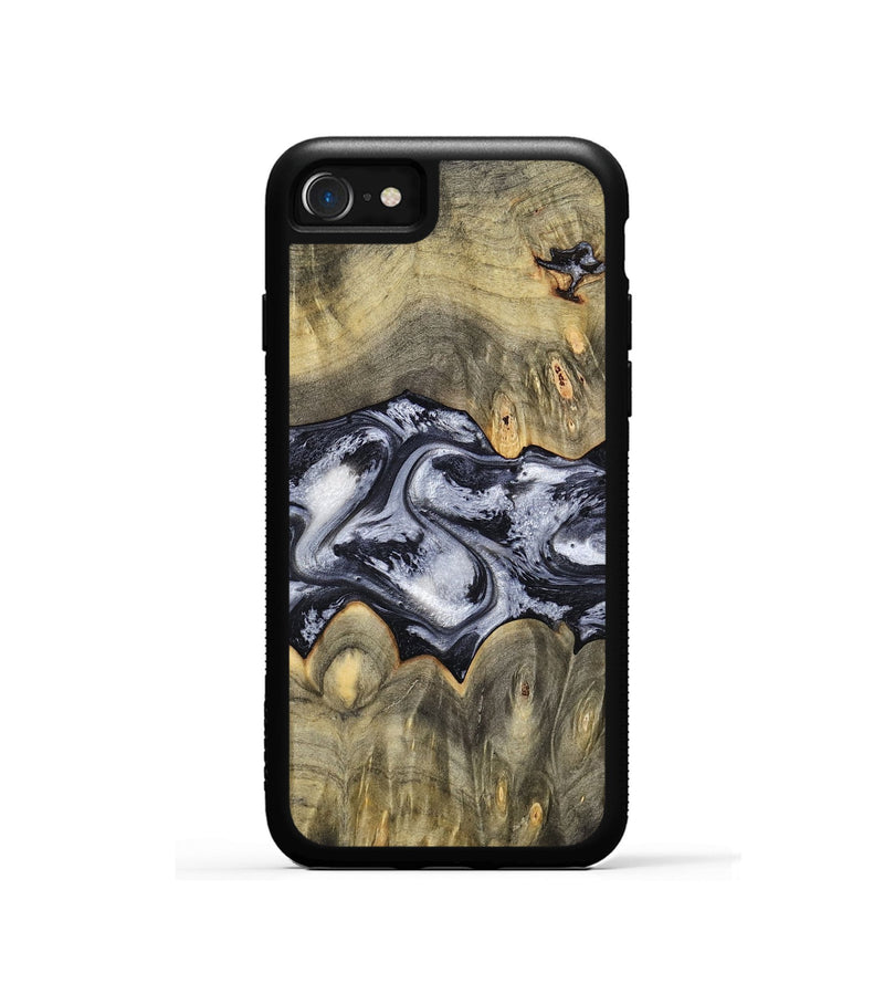 iPhone SE Wood Phone Case - Maurine (Black & White, 793876)