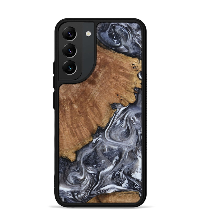 Galaxy S22 Plus Wood Phone Case - Kristy (Black & White, 793877)