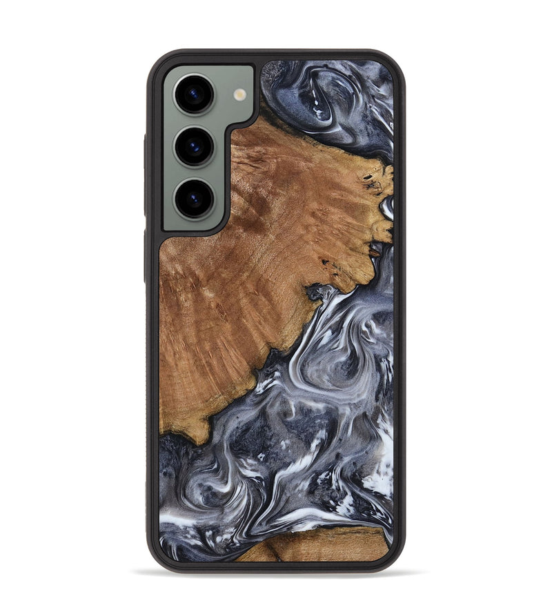 Galaxy S23 Plus Wood Phone Case - Kristy (Black & White, 793877)