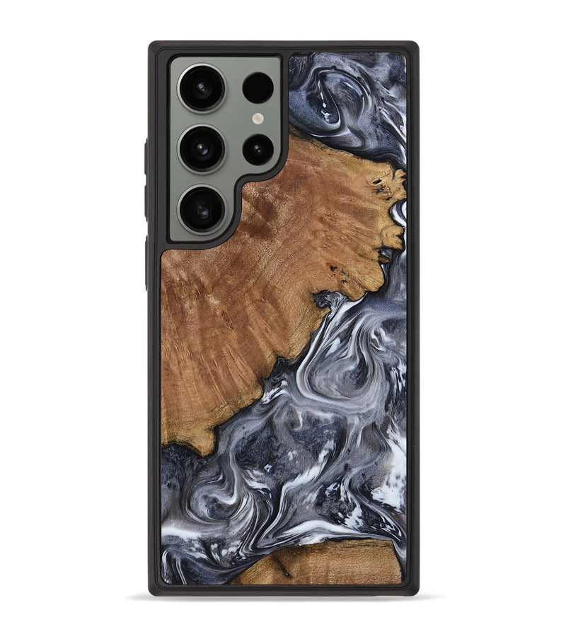Galaxy S23 Ultra Wood Phone Case - Kristy (Black & White, 793877)
