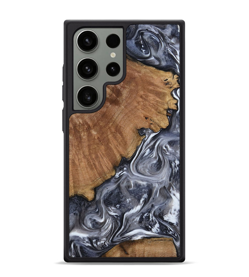 Galaxy S24 Ultra Wood Phone Case - Kristy (Black & White, 793877)