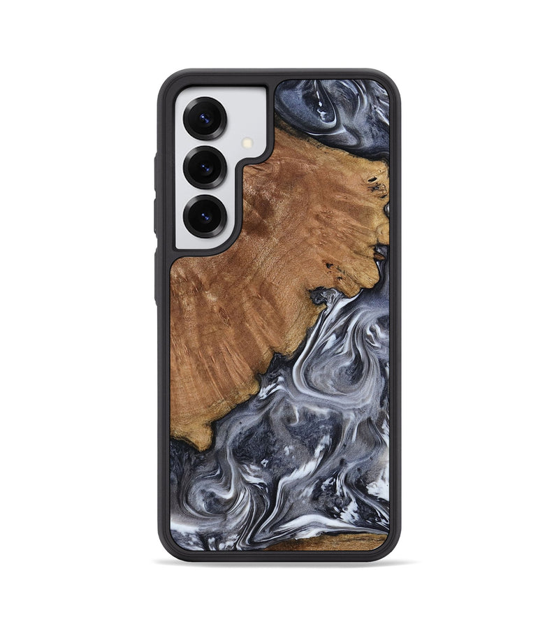 Galaxy S25 Wood Phone Case - Kristy (Black & White, 793877)