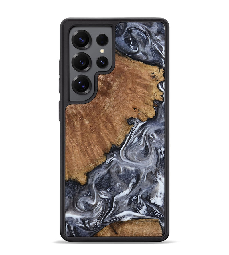 Galaxy S25 Ultra Wood Phone Case - Kristy (Black & White, 793877)